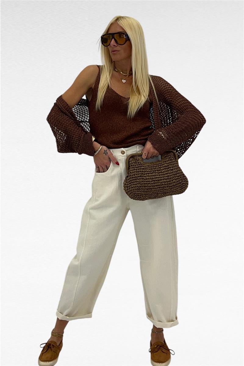 jeans con elastico in vita y two